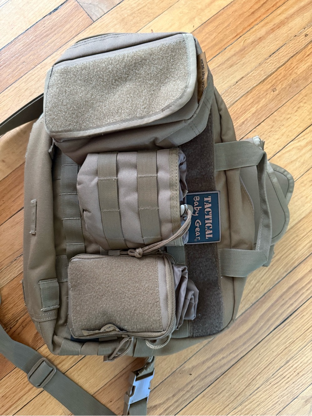 Tactical Baby Gear Kids Sling Backpack - Tan Utility Pack